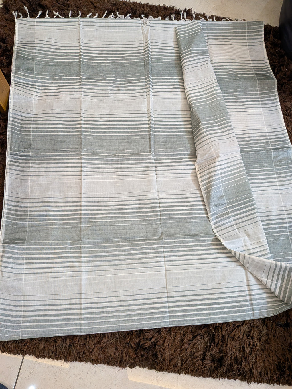 🤍 ANGELS WHITE – Pure Cotton Saree 🤍