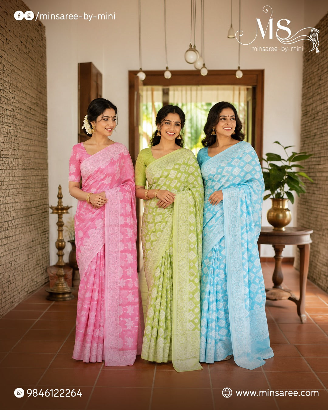 Pastel Prism Semi Tussar Saree