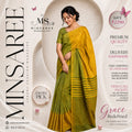 Mehendi Mustard Elegance Saree