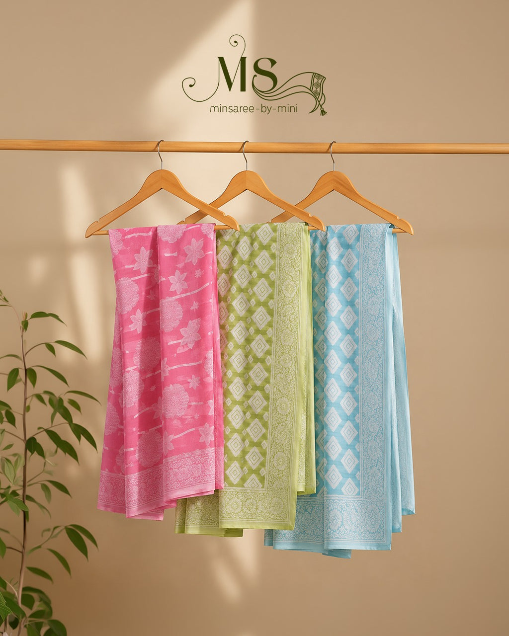 Pastel Prism Semi Tussar Saree