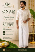 Silver Lined Men's Mundu