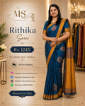 💙 RITHIKA SAREE | SOFT SILK 💛